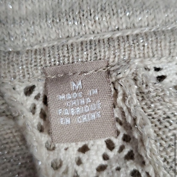 Anthro Knitted & Knotted Slouchy Blouse, Size M. - Picture 5 of 7